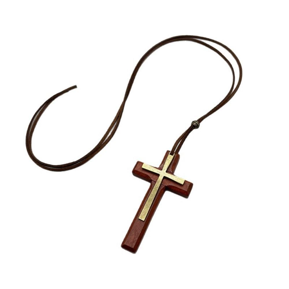 

Blessing Rope Choker Chain Handmade Rear View Mirror Charm Vintage Sweater Chain Home Decor коричневый