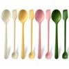 2/8Pcs Silicone Spoon Small Spoon Jam Spoon Heat Resistant Easy To Clean Non-stick Rice Spoons Tableware Utensil Kitchen Tools