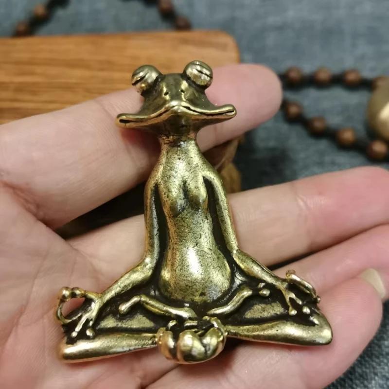 Mini Meditate Frog Incense Censer Sandalwood Stick Holder Antique Bronze Incense Stand Burner Ornament Gift Home Decor