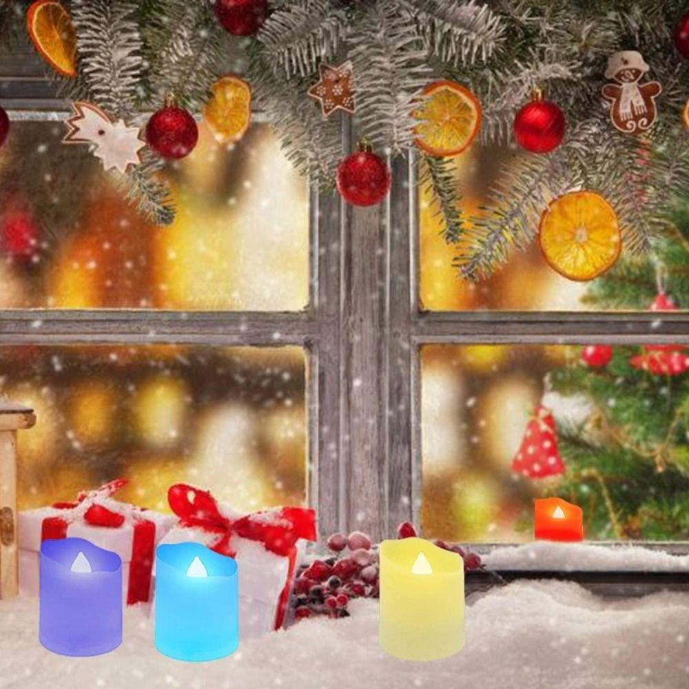 6pcs Rechargeable LED Flameless Candle Timer Function Realistic Flame LED Tea Light Remote Control Dimmable Candle Light
