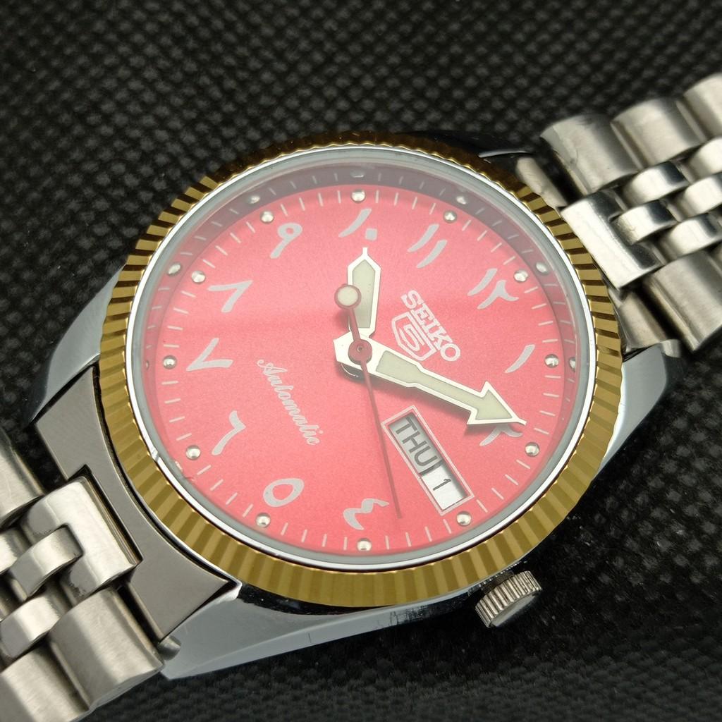 Generalüberholte Seiko 5 President Auto Herrenuhr aus Japan mit transparenter Rückseite, a305192-9