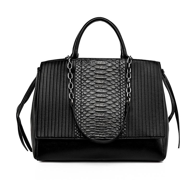 Tote Bag Crocodile Pattern Fashion Texture Bag Women's New Large Capacity Women's Bag Premium Single Shoulder Handbag
