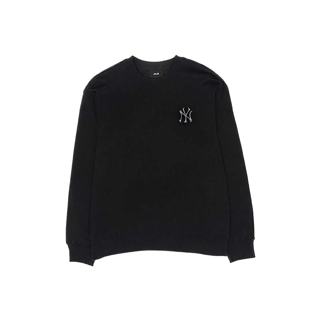 MLB New York Yankees Solid Color Crew Neck Comfortable Simple Long Sleeve Sweatshirt Unisex sweatshirt 3AMTM1056-50BKS