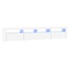 VidaXL Meuble TV avec Lumières LED Centre de Divertissement Rangement Meuble Média Meuble de Salon Salle de Séjour Maison 3152730