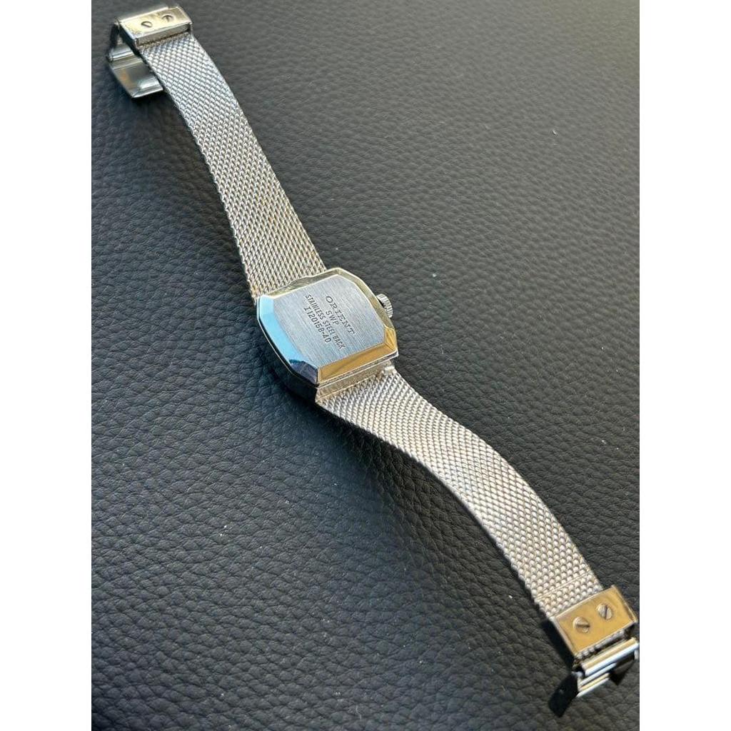 Used ORIENT Women's MecHannical Hand-winding Watch, Silver Color, Working Condition