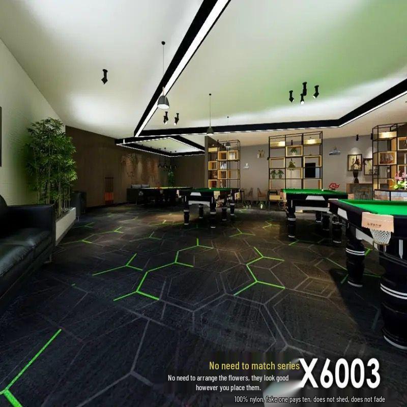Billiard & Table Tennis Room Carpet - Full Coverage, Wear-Resistant, Flame Retardant, Soundproof