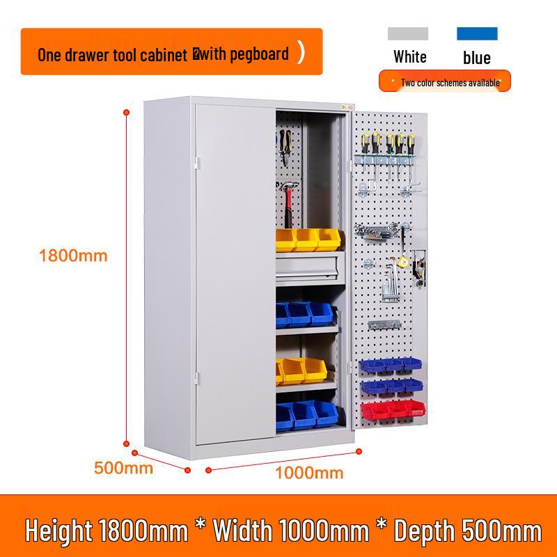 Heavy Duty Double Door Tool Storage Cabinet for Auto Repair Shop