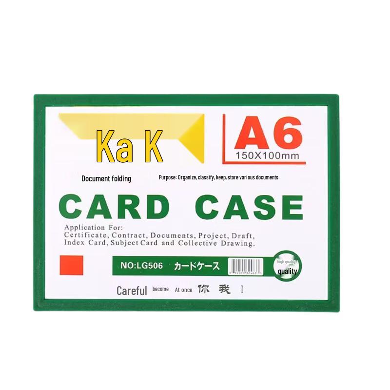 Magnetic Document Display Pockets - A6 Hard Plastic