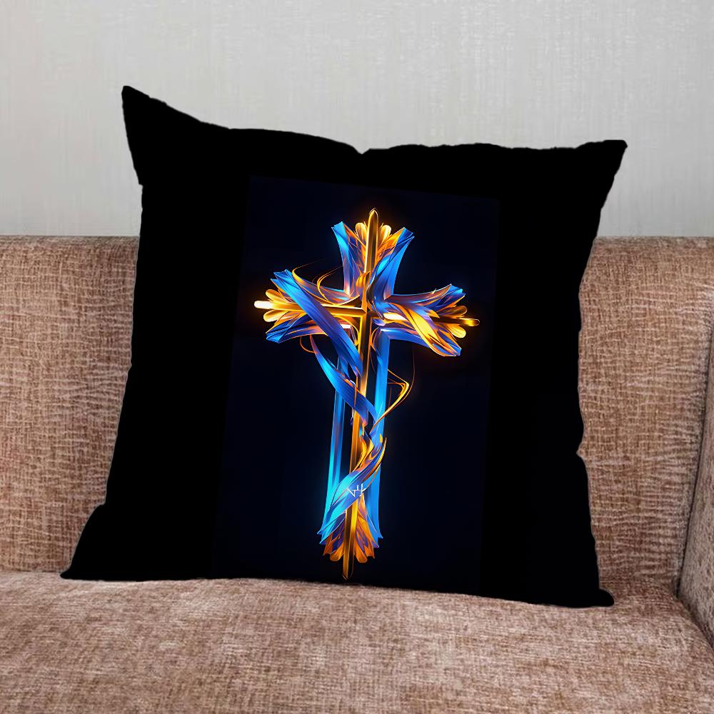 San J-Judas Tadeo Pillow Case For Home Bedroom Car Office Decoration Living Room Sofa Cushion Cover Suitable