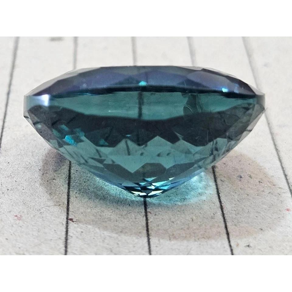 Natural Tourmaline Indicolite Cushion 41+ Ct Certified Beautiful Loose Gemstone