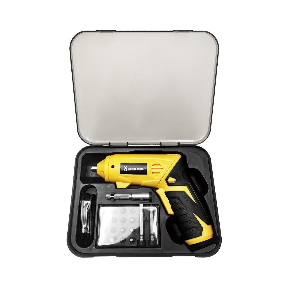 

Многофункциональная литиевая электрическая отвертка с регулировкой крутящего момента и матовым ящиком для хранения для DIY ремонта дома