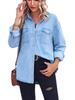 TEMU Women's Slim Fit Denim Shirt Jacket