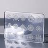 1Pcs Mirror Pattern Flower Heart Bowknot Star Snowflake Nail Accessory Manicure Silicone Carving Mold Mould Diy Template