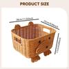Basket Handmade for Organization with Handles Storage Bin Living Room Kitchen Countertop