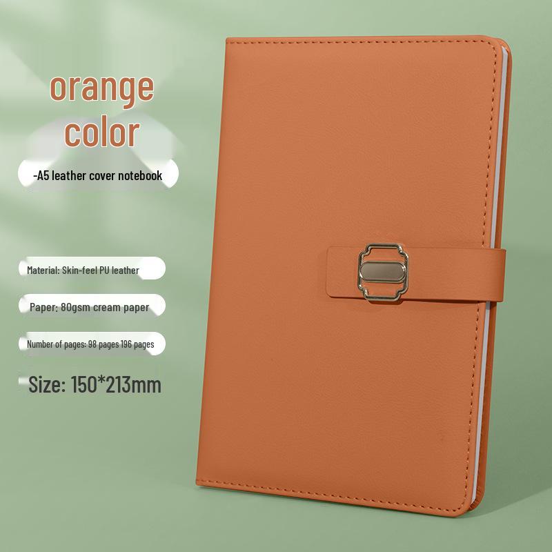 Office Student Notebook with Buckle - Paperback Diary for Homework