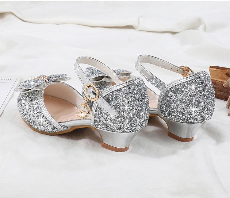 Girls' Golden Princess Shoes: Non-slip, Breathable Korean Style Sandals for Summer.