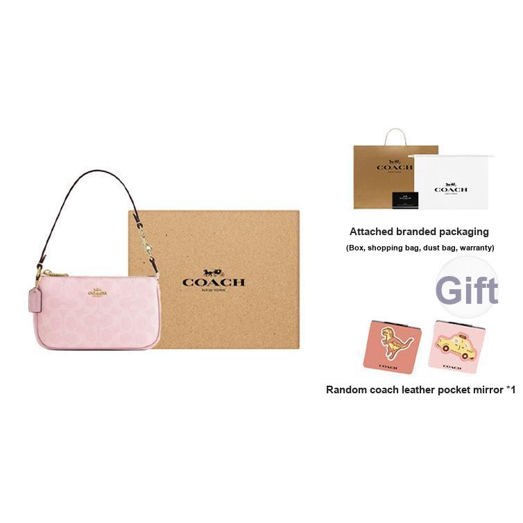 Coach Nolita 19 Classic Logo Metal Hardware Faux Leather Shoulder Bag Small Women Shoulder Bag Blush CW426-IMPO