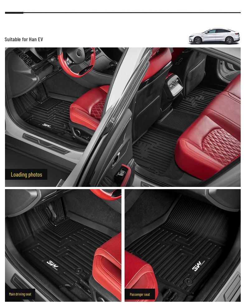 3W All-TPE Floor Mats for BYD Han EV, Han DM-i, Qin EV DM-i, Tang EV, Song Plus, Yuan PL