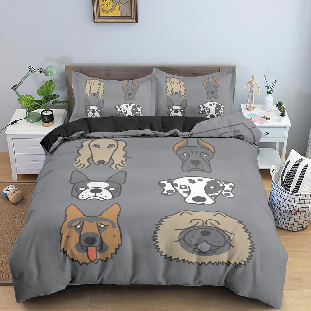 

Cartoon Animals King Queen Duvet Cover Lion Giraffe Crocodile Bedding Set For Kids Boys Wildlife 2/3pcs Polyester Quilt Cover EU single(135x200cm)