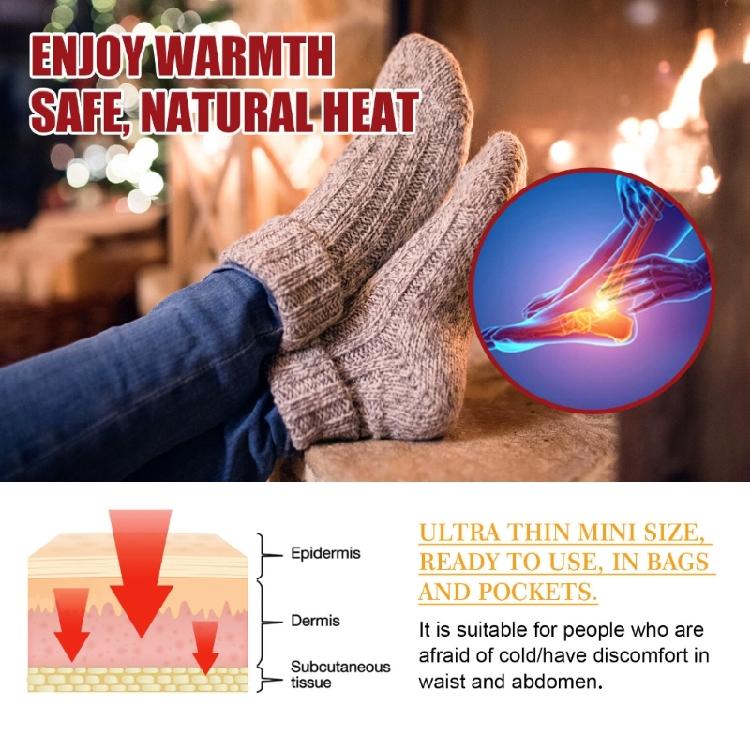 20Pcs Insole Foot Heat Warmers Multifunctional Hand Toe Warmer Adhesive Heat Pad