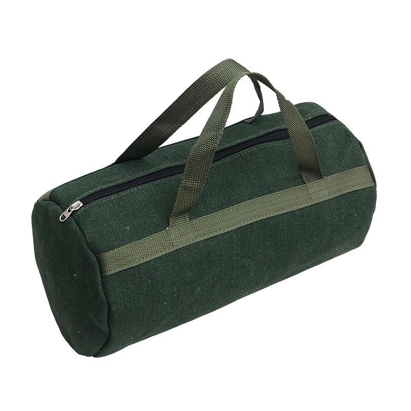 Large Capacity Wear-Resistant Canvas Tool Bag for Electricians and Woodworkers with Multi-Function Storage