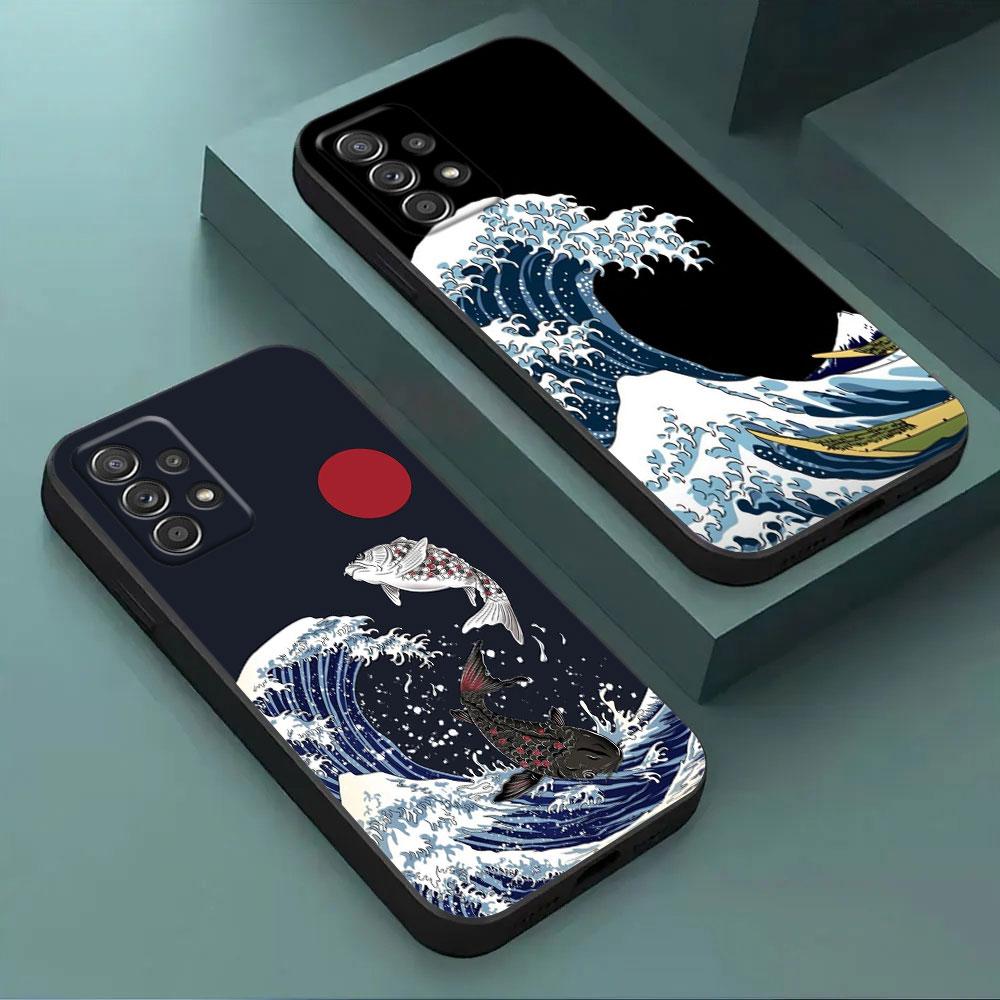 Katsushika Hokusai Japanese Art Great Wave Phone Case For Samsung Galaxy A15 A25 A24 A23 A22 A21S A13 A05S A04 A03 A02 A14 Cover