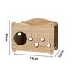 2-in-1 Cat Scratching Post & Bed Sisal Covered Scratch Pad Durable Non-Shedding Pet Furniture Multi-Level Playhouse for Cat