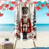 Majestic Winter Guardian Elegance Print Beach Towel, Quick Drying, Suitable for Travel, Outdoor Sports, Jogging, the Beach and Swimming, Gift