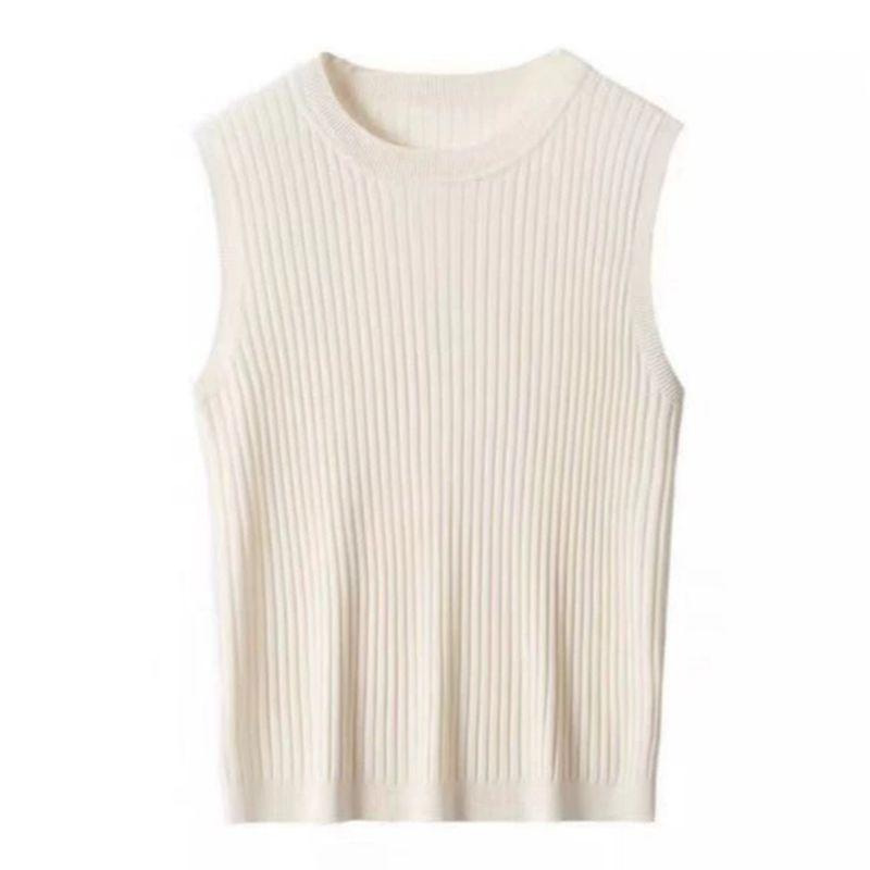 Women's O-Neck Vest Casual Sleeveless Tank Top