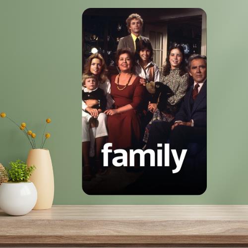 

Family Classic TV Show Metal Poster Sign 20x30cm（7.8x11.8inch）