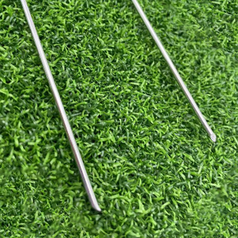 Galvanized U-Shaped Ground Nails for Lawn, Drip Irrigation, Weed Barrier, and Tent Fixing