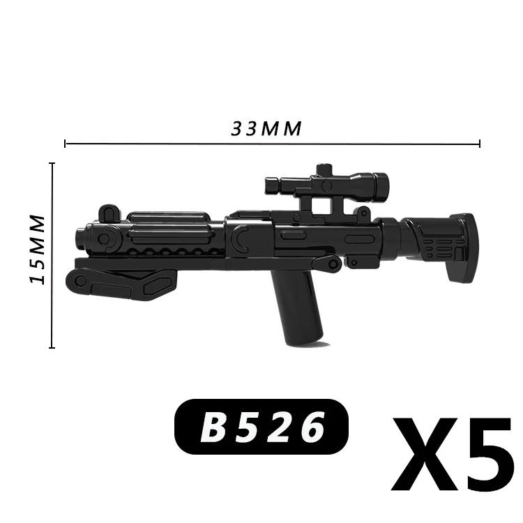 Vojenské stavební kostky Hvězdný film Vojenské figurky Války Zbraně Zbraně Vybavení Příslušenství Pláště Sekery Helmy Brnění Mini kostka