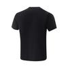 Li Ning Basketball Series Buchstaben Farbblock Atmungsaktiv Vielseitig Kurzarm T-Shirt Herren Oberteile Schwarz ATSV167-2