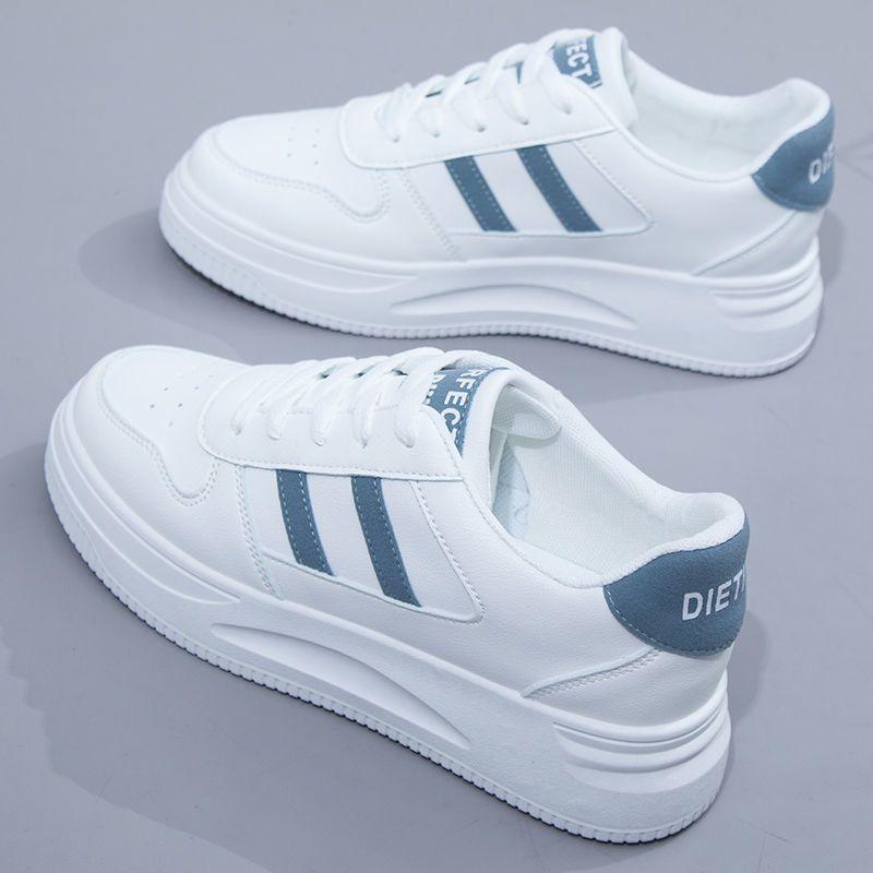 Little white shoes 2025 season popular street shot versatile fashion casual board shoes Korean version of Internet celebrity women's thick-soled muffi