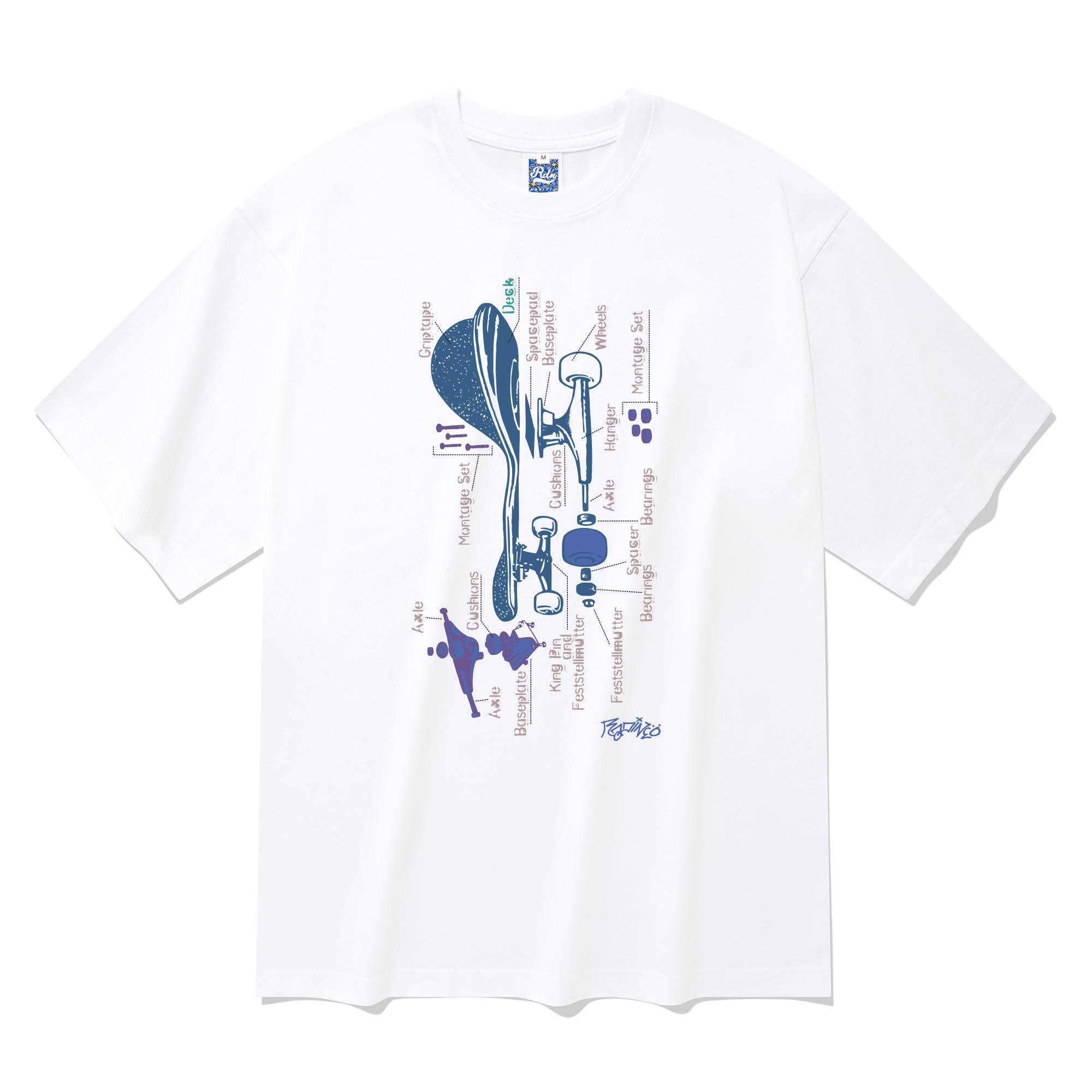 Radineo Assembly Short Sleeve T-Shirt White Xl