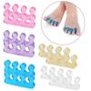 2PCS Soft Silicone Manicure Pedicure Nails Finger Separator Flexible Finger Toe Spacer Separation Straighteners Tool
