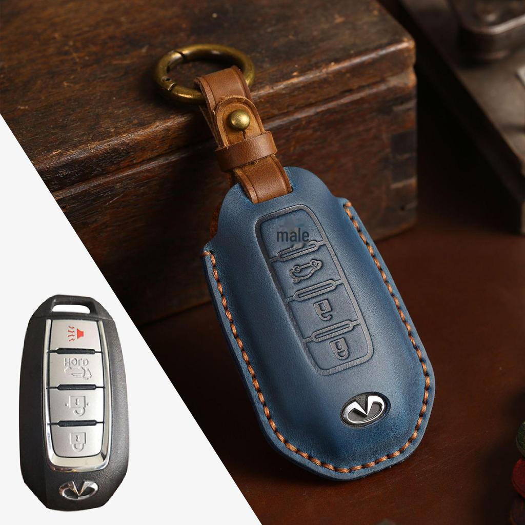 Genuine Leather Key Cover for Infiniti: High-End Protection