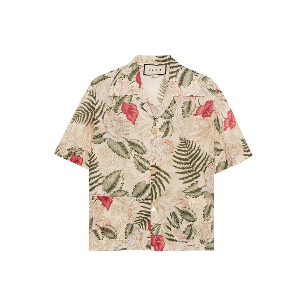 Gucci FW20 Shirt Men's Ivory White 609040-ZAEMP-9142