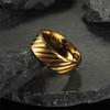 European and American New Titanium Steel Men's Rings Twill Simple Hand Jewelry