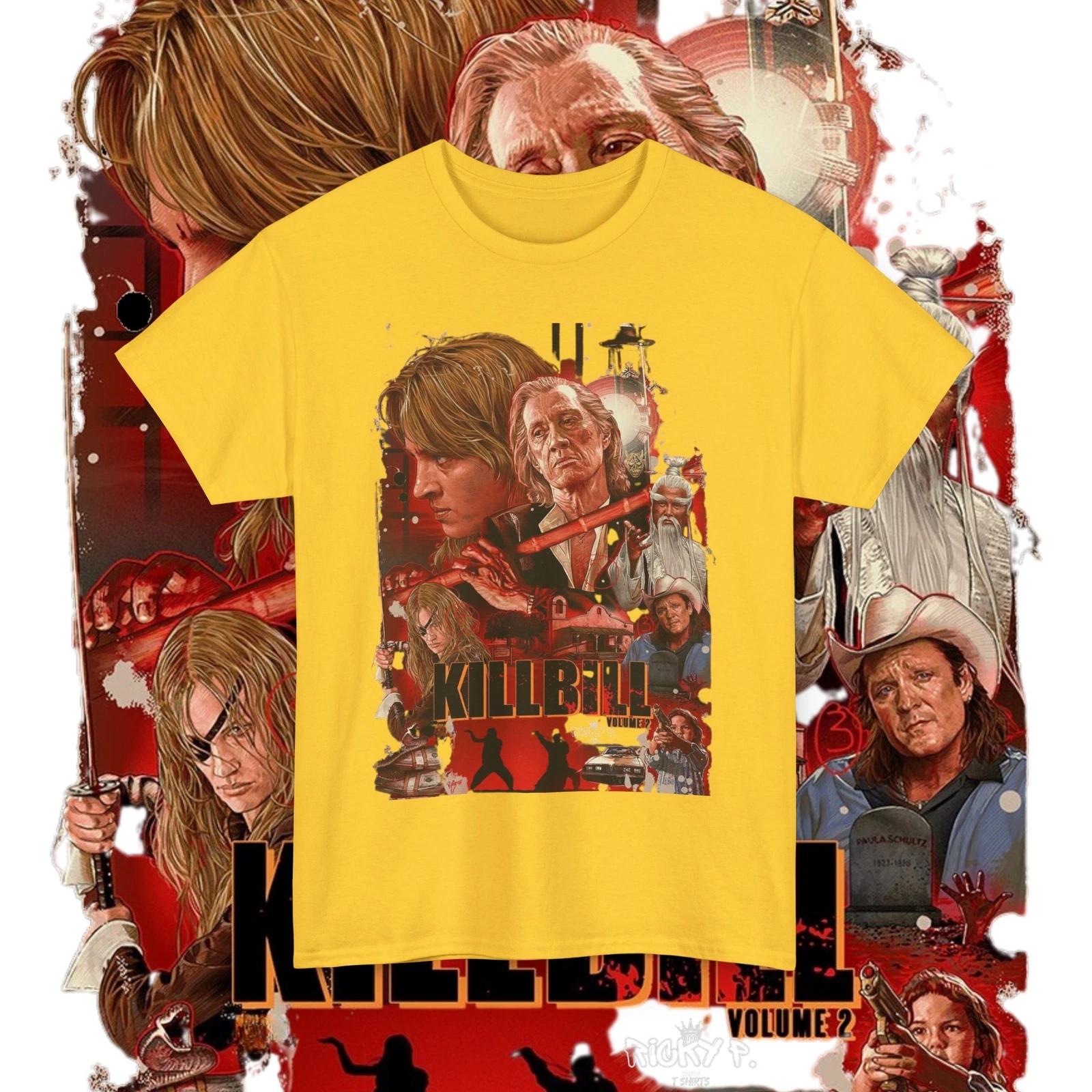 Kill Bill Volume 2 Movie Quentin Tarantino 100% Cotton T-shirt Mens Tees Top Unisex Heavy Cotton Tee 2XL