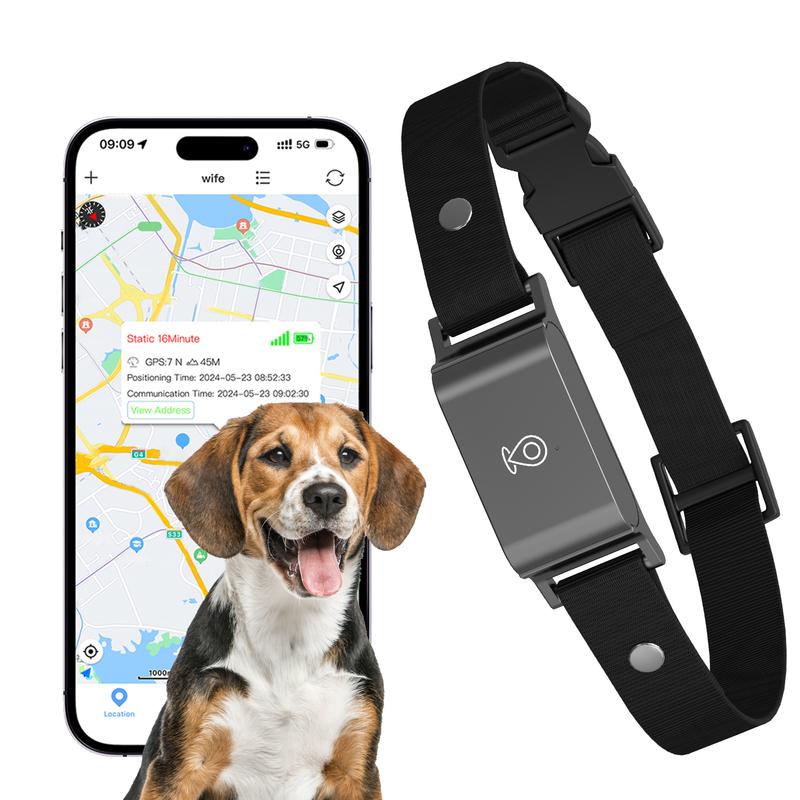Wasserdichter 4G SIM GPS-Locator Lange Standbyzeit Anti-Verlust-Tracker Halsband Echtzeit-Ortung für Hunde