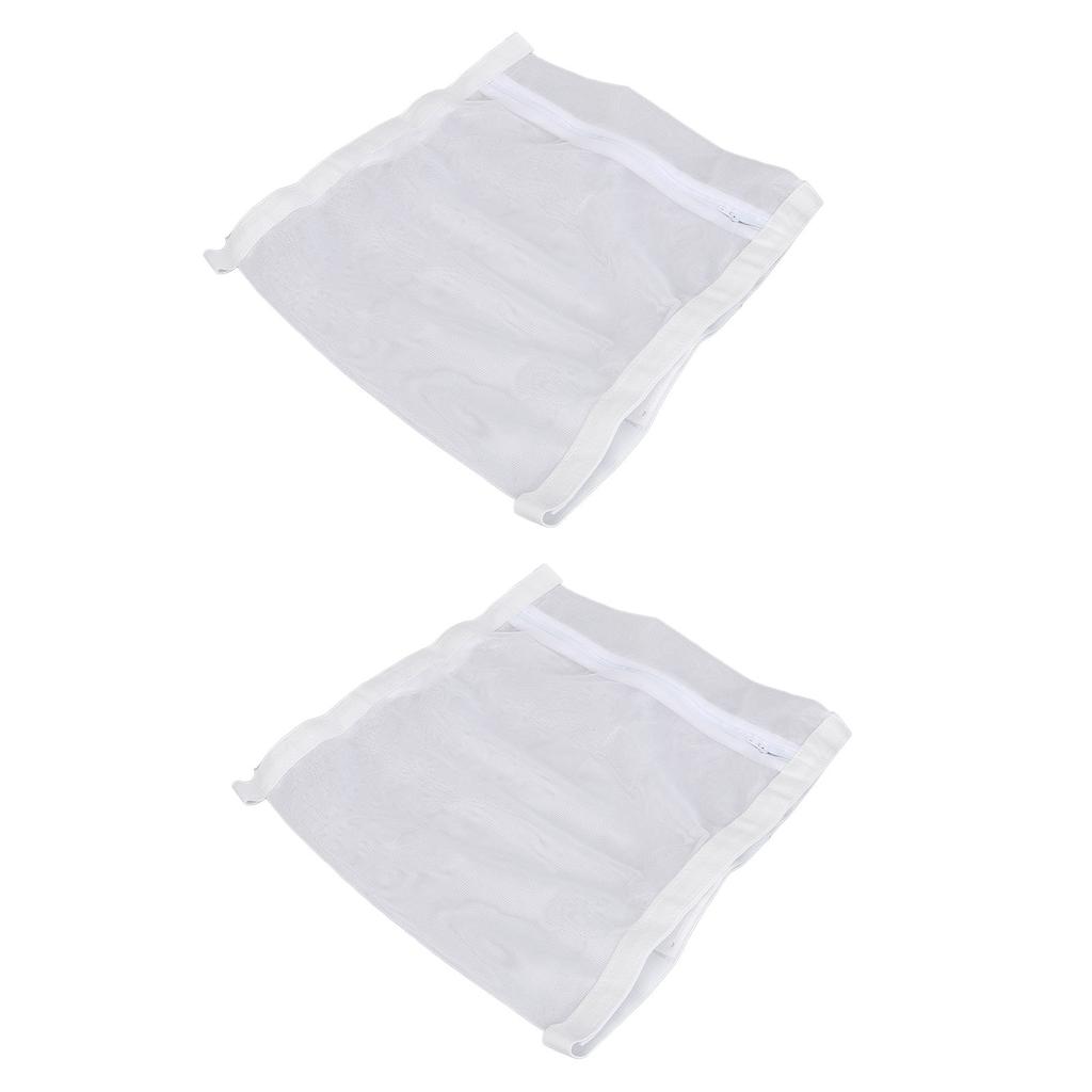 2pcs Shoe Dryer Bag Reusable Sneaker Mesh Washing Bag Shoes Laundry Dry Bag with Elastic Strap Zippe
