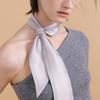 Avvina Pelle Long Twilly Silk Scarf   Dove
