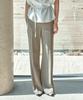 Siyajyu Sipt7202 Drape Bootcut Slacks_Khaki Brown