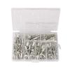 Heavy Duty Hand Rivet Gun Professional Blind Riveter Set with 120Pcs Rivets for Automotive Home DIY Repair