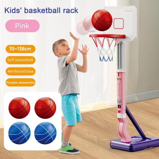 Set Giocattolo Canestro da Pallacanestro per Piscina con 4 Palloni Gonfiatore Altezza Regolabile Pallacanestro per Nuoto Interno Esterno Giardino Gioco di Tiro a Canestro Kit per Bambini e Bambine