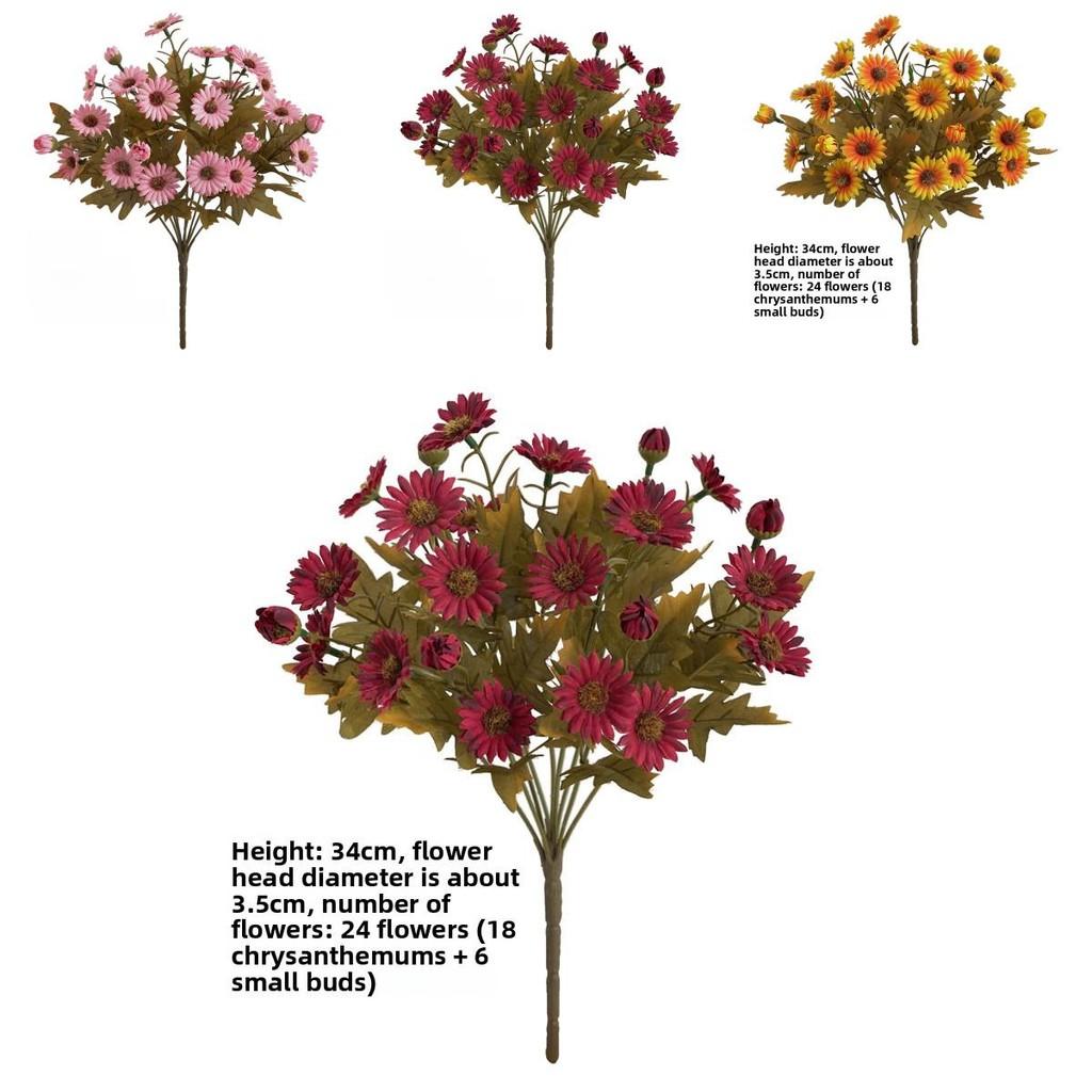 Faux Dendranthema Morifolium For Rustic Home Decor And Photography Styling