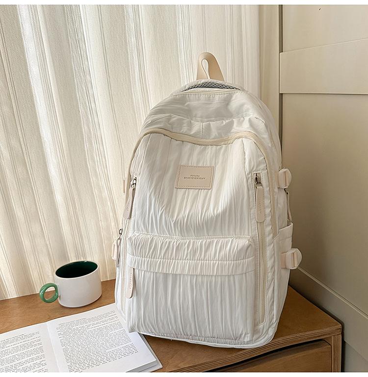 Schoolbag new high-value Japanese ins fresh and sweet macaron backpack junior high school students lightweight travel backpack