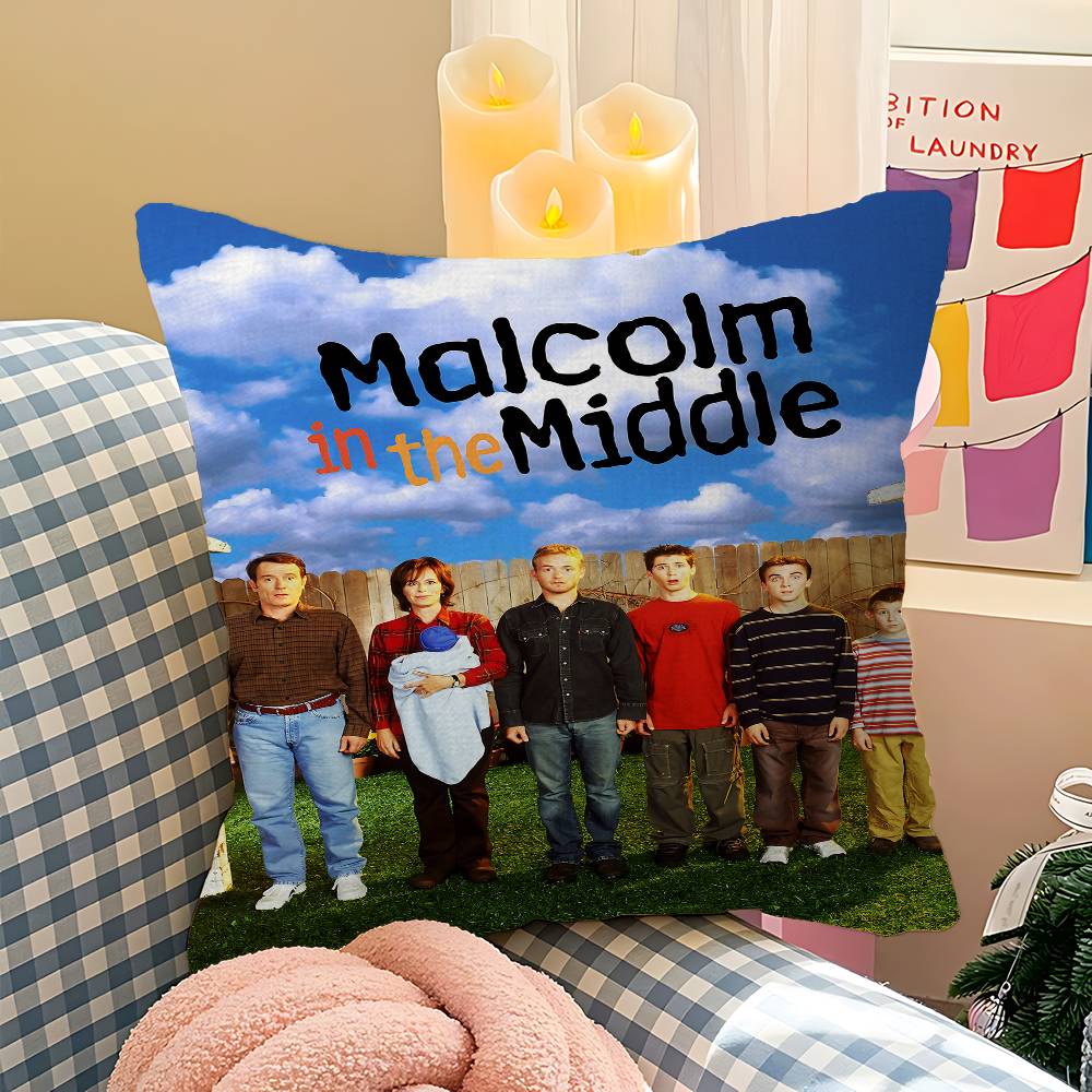 M-Malcolm In The Middle Pillow Cover For Bedroom Room And Living Room Sofa Decorative Cushion Cover