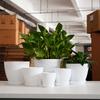 Vertical Pattern Thickened Pot, Potted Plant, Non Ceramic Pot, Balcony Small Flowerpot